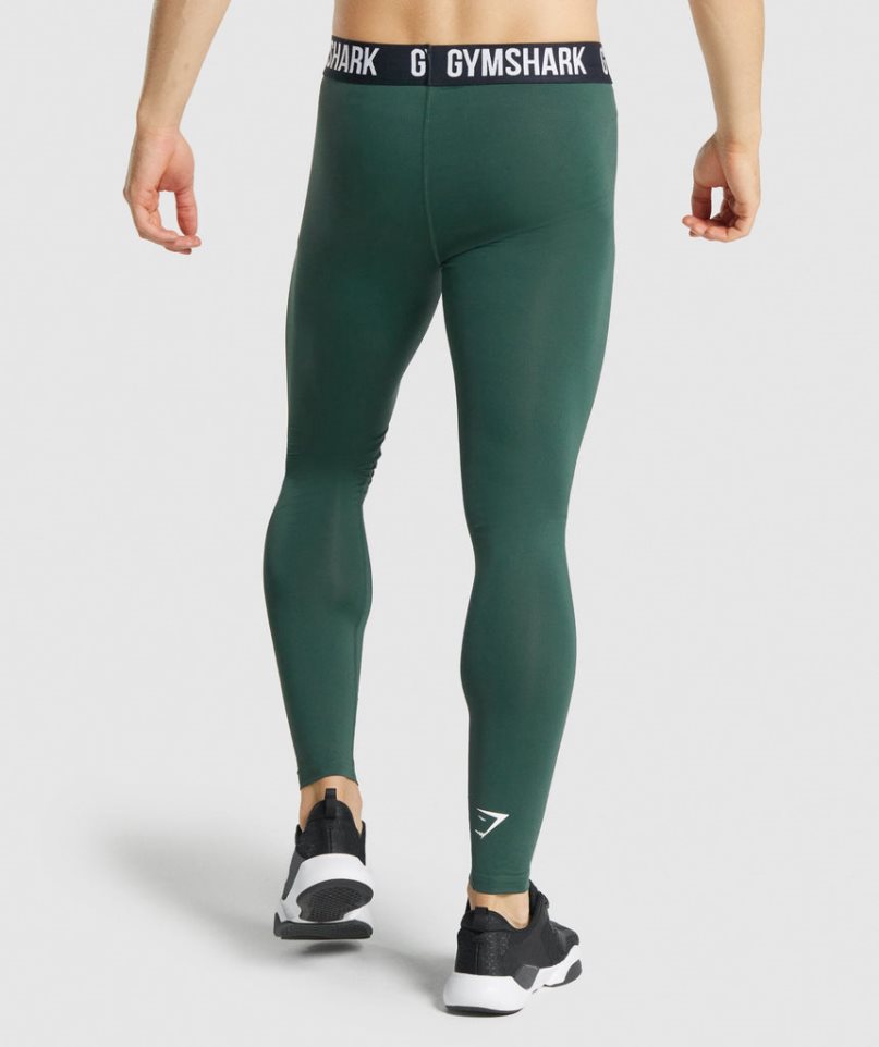 Legginsy Gymshark Element Baselayer Męskie Ciemny Zielone | PL 481KSV